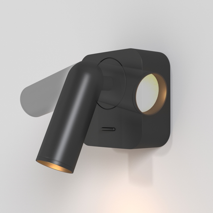 Maytoni C039WL-L3B3K - Foco de parede LED MIRAX LED/3W/230V preto