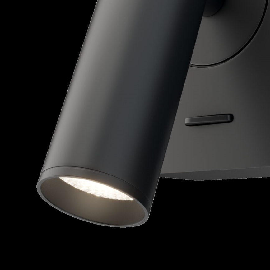 Maytoni C039WL-L3B3K - Foco de parede LED MIRAX LED/3W/230V preto