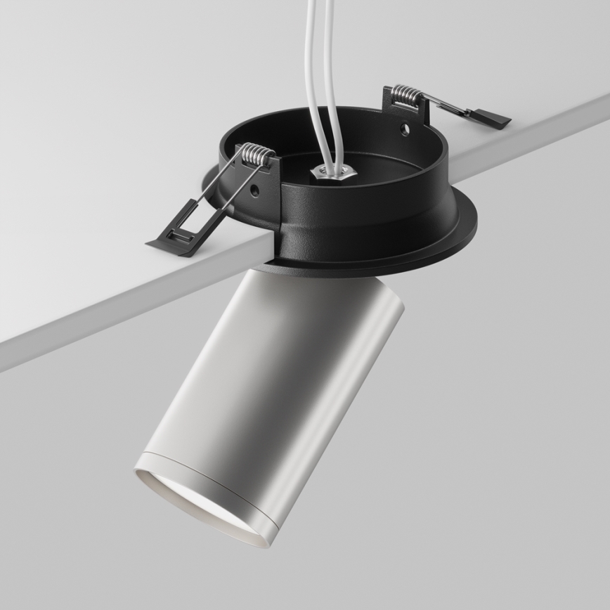 Maytoni C048CL-U-1BS - Foco de encastrar FOCUS 1xGU10/10W/230V cromado mate