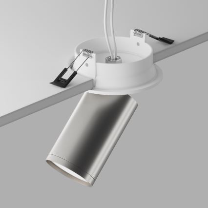Maytoni C048CL-U-1WS - Foco de encastrar FOCUS 1xGU10/10W/230V cromado brilhante