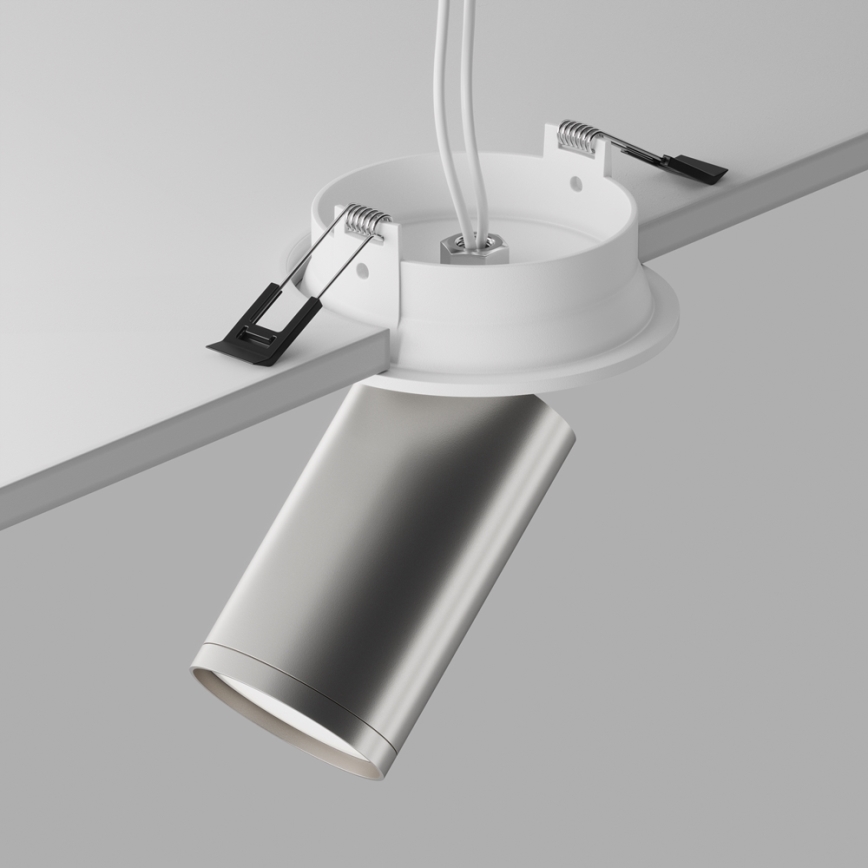 Maytoni C048CL-U-1WS - Foco de encastrar FOCUS 1xGU10/10W/230V cromado brilhante