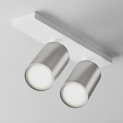 Maytoni C051CL-U-2WS - Foco FOCUS 2xGU10/10W/230V cromado mate/branco