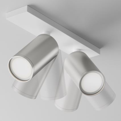 Maytoni C051CL-U-2WS - Foco FOCUS 2xGU10/10W/230V cromado mate/branco