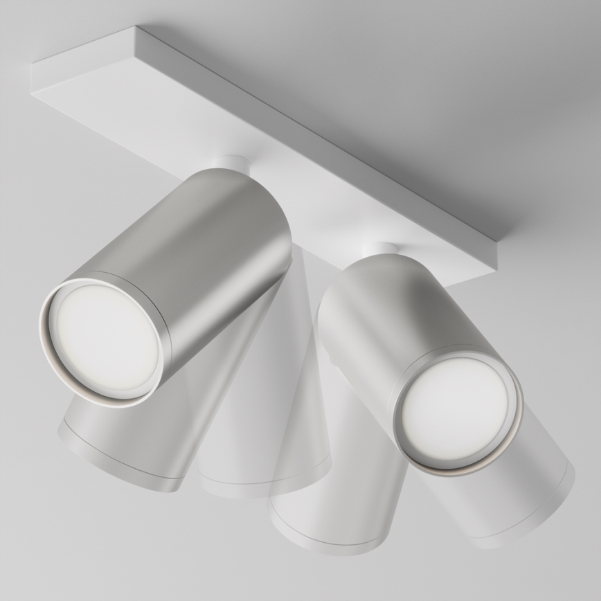 Maytoni C051CL-U-2WS - Foco FOCUS 2xGU10/10W/230V cromado mate/branco