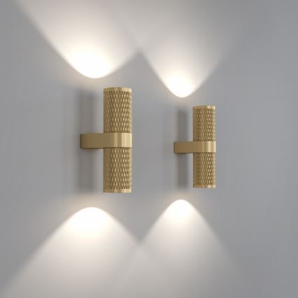 Maytoni C069WL-02MG - Foco de parede FOCUS 2xGU10/7W/230V dourada