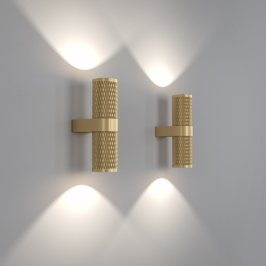 Maytoni C069WL-02MG - Foco de parede FOCUS 2xGU10/7W/230V dourada