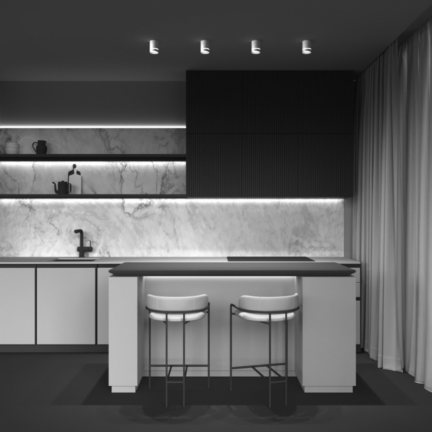 Maytoni C085CL-9W3K-W - Foco LED ORLO LED/9W/230V CRI 90 3000K branco
