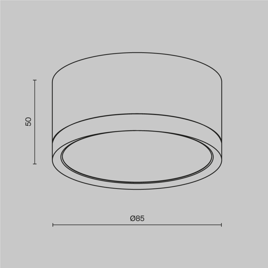 Maytoni C086CL-GX53-SRD-BG - Foco HOOP 1xGX53/15W/230V preto/dourada
