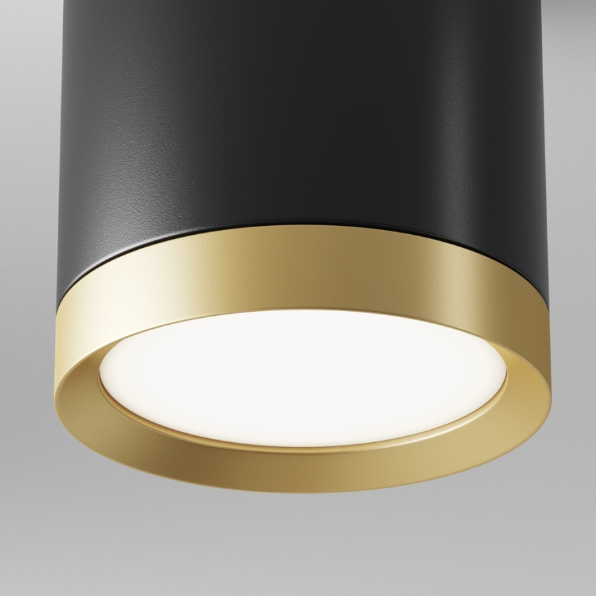 Maytoni C086CM-GX53-MRD-BG - Foco HOOP 1xGX53/15W/230V preto/dourada