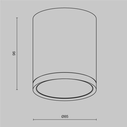 Maytoni C086CM-GX53-MRD-W - Foco HOOP 1xGX53/15W/230V branco