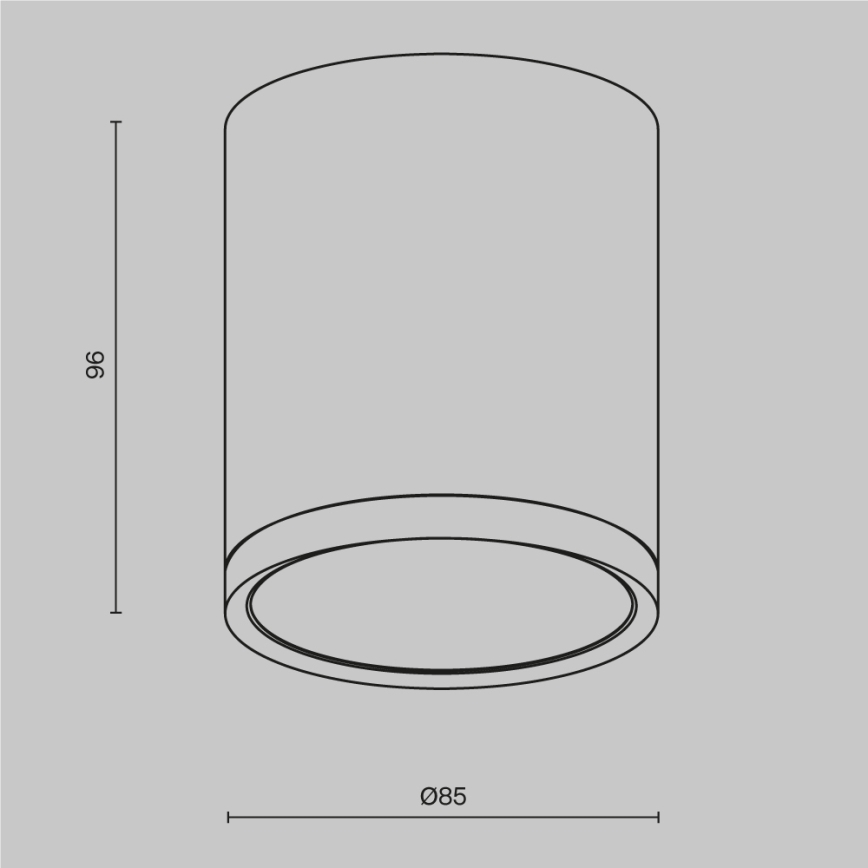 Maytoni C086CM-GX53-MRD-W - Foco HOOP 1xGX53/15W/230V branco