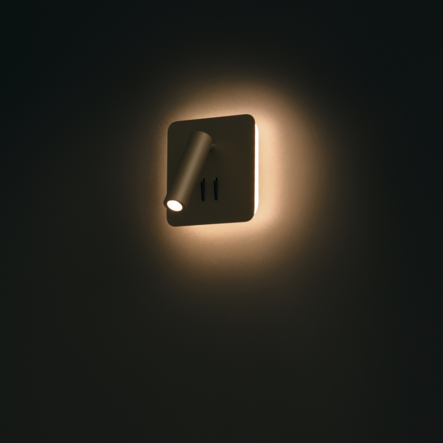 Maytoni C175-WL-01-6W-B - Foco de parede LED IOS LED/9W/230V preto