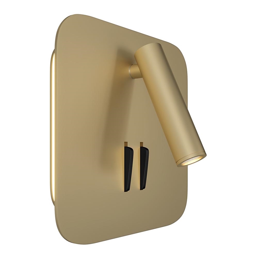 Maytoni C175-WL-01-6W-MG - Foco de parede LED IOS LED/9W/230V dourada