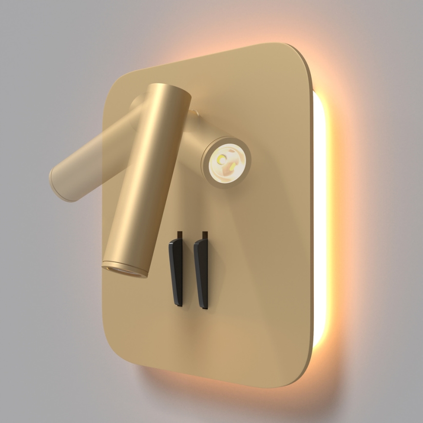 Maytoni C175-WL-01-6W-MG - Foco de parede LED IOS LED/9W/230V dourada