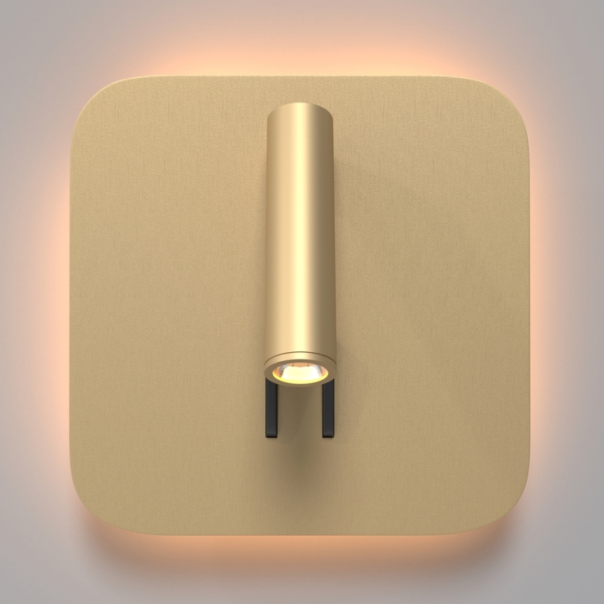 Maytoni C175-WL-01-6W-MG - Foco de parede LED IOS LED/9W/230V dourada