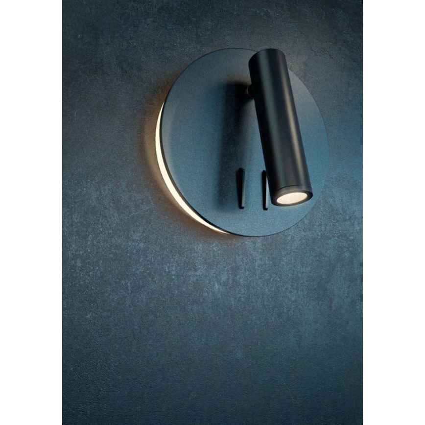 Maytoni C176-WL-01-6W-B - Foco de parede LED IOS LED/9W/230V preto