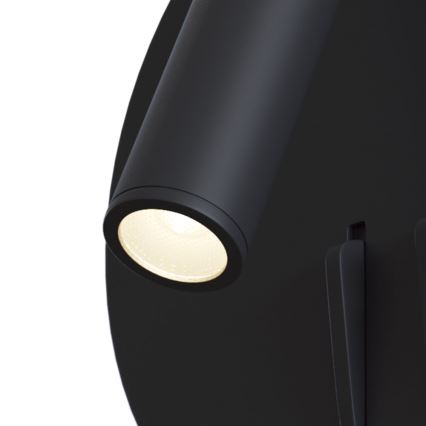Maytoni C176-WL-01-6W-B - Foco de parede LED IOS LED/9W/230V preto