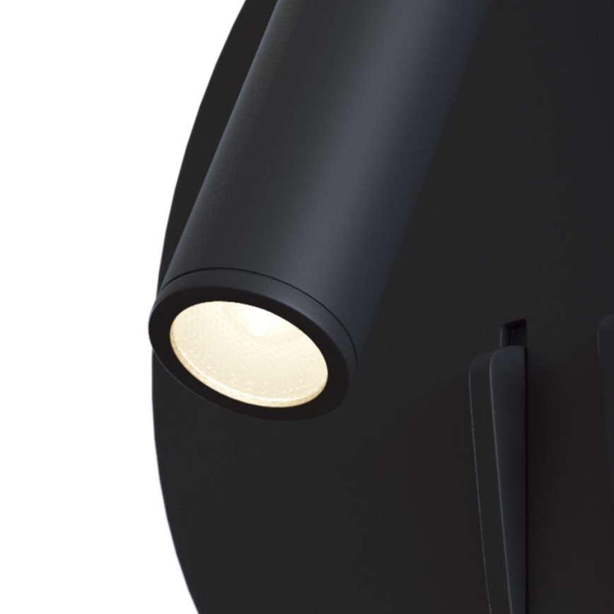 Maytoni C176-WL-01-6W-B - Foco de parede LED IOS LED/9W/230V preto