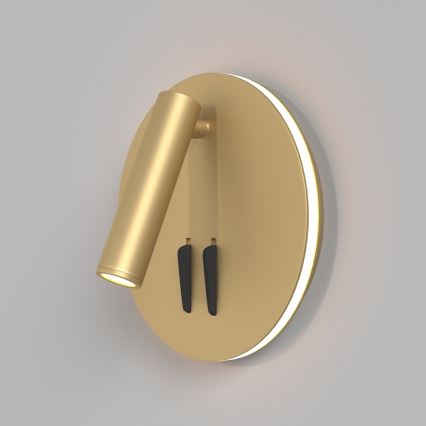Maytoni C176-WL-01-6W-MG - Foco de parede LED IOS LED/9W/230V dourada