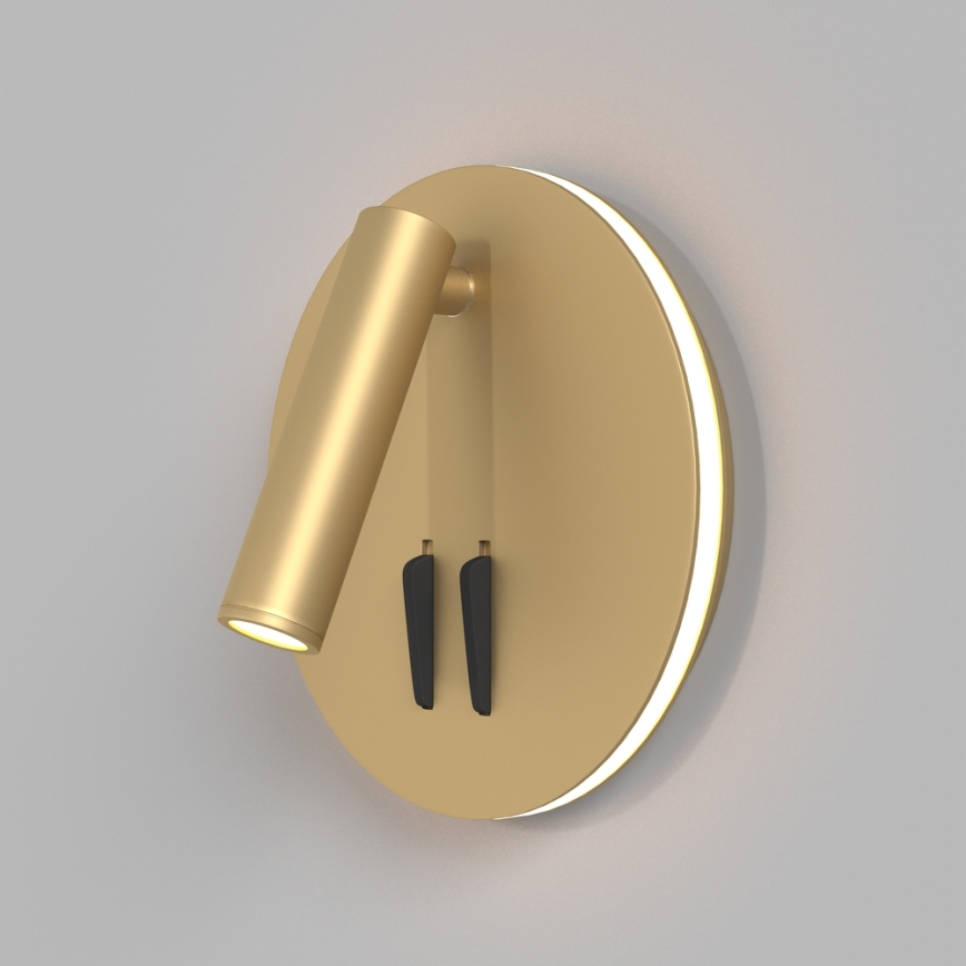 Maytoni C176-WL-01-6W-MG - Foco de parede LED IOS LED/9W/230V dourada