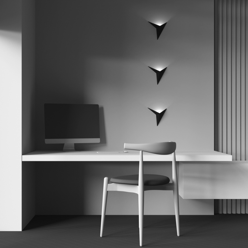 Maytoni C808WL-L3B - Iluminação de parede LED TRAME LED/3W/230V preto