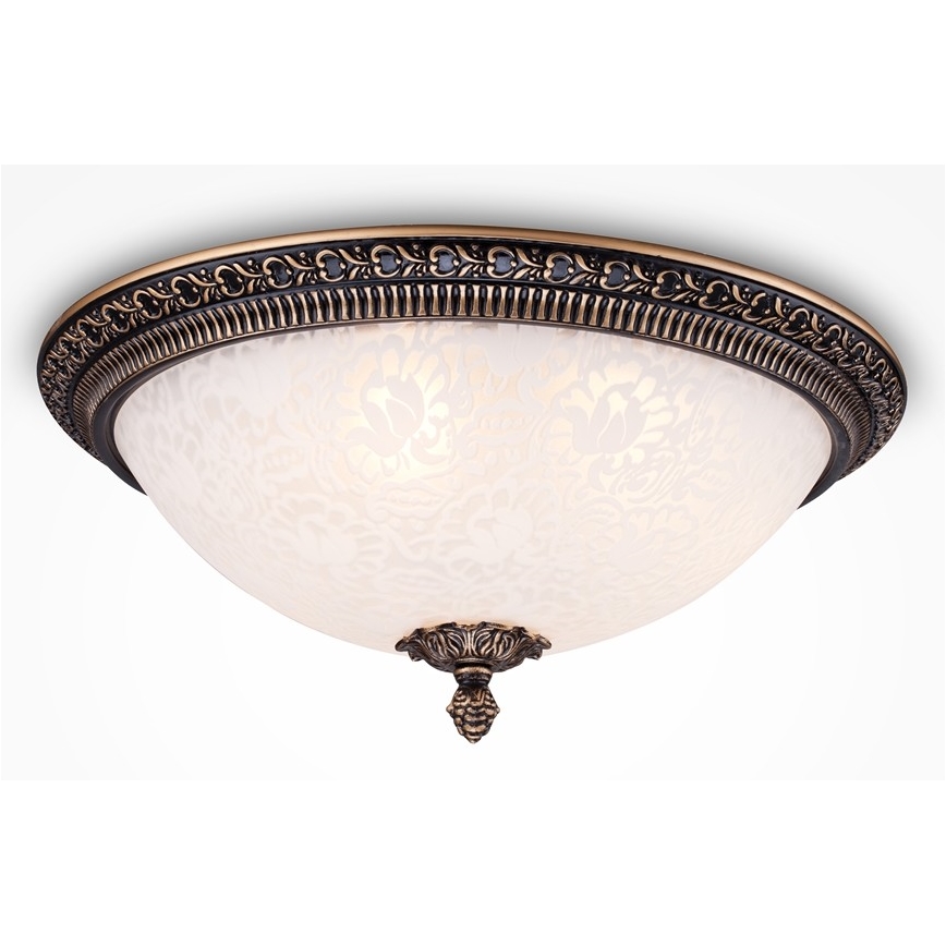 Maytoni C908-CL-03-R - Iluminação de teto PASCAL 3xE27/40W/230V bronze