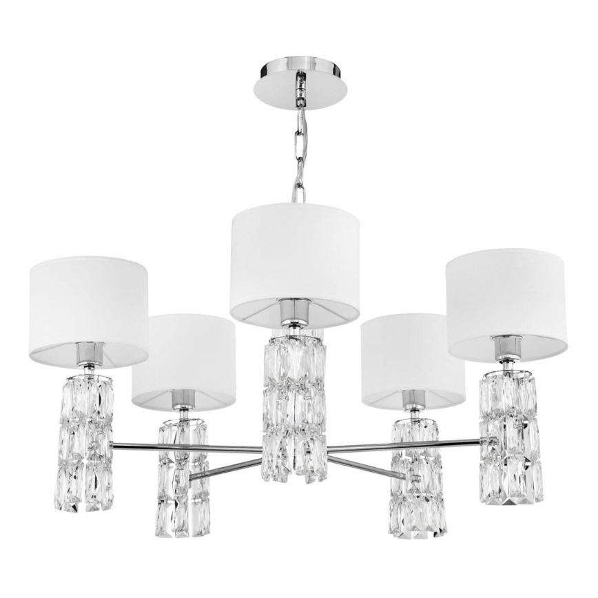 Maytoni DIA008PL-05CH - Candelabro suspenso TALENTO 5xE14/40W/230V