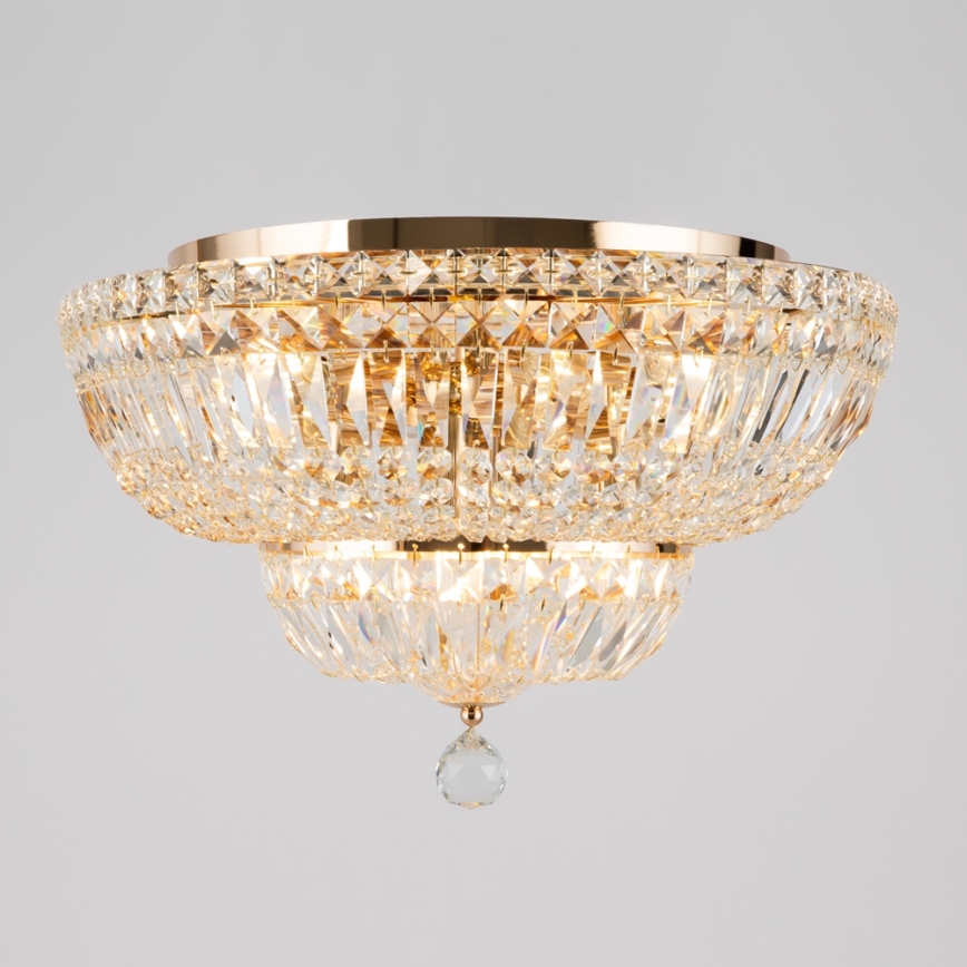 Maytoni DIA100-CL-12-G - Iluminação de teto BASFOR 12xE14/60W/230V dourada