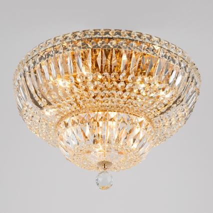 Maytoni DIA100-CL-12-G - Iluminação de teto BASFOR 12xE14/60W/230V dourada