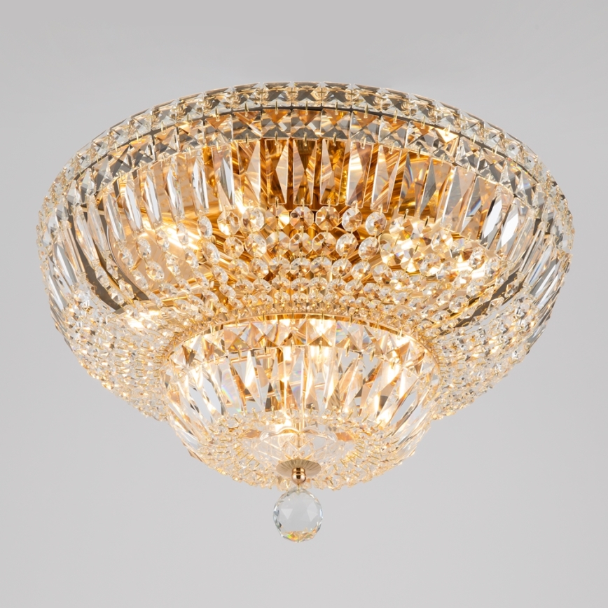 Maytoni DIA100-CL-12-G - Iluminação de teto BASFOR 12xE14/60W/230V dourada