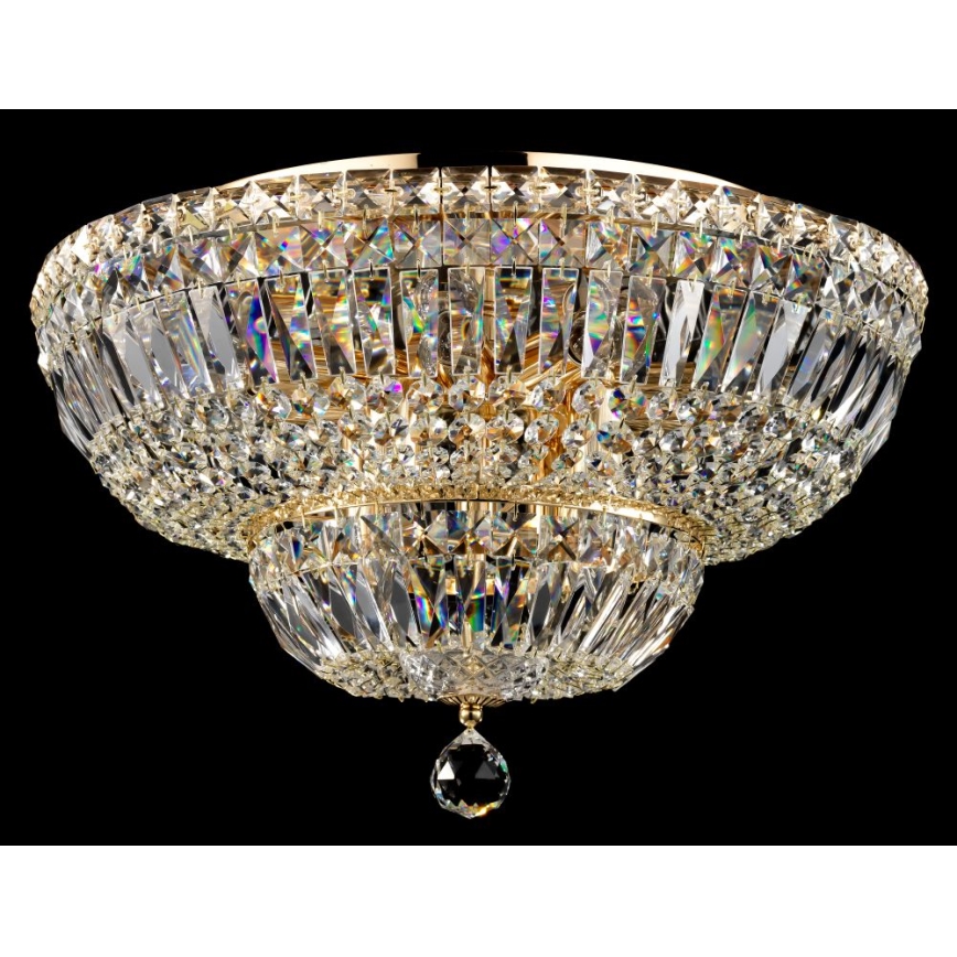Maytoni DIA100-CL-12-G - Iluminação de teto BASFOR 12xE14/60W/230V dourada
