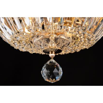 Maytoni DIA100-CL-12-G - Iluminação de teto BASFOR 12xE14/60W/230V dourada