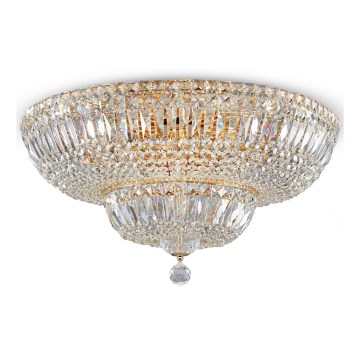 Maytoni DIA100-CL-16-G - Iluminação de teto BASFOR 16xE14/60W/230V dourada