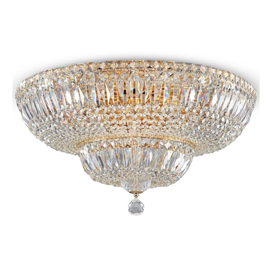 Maytoni DIA100-CL-16-G - Iluminação de teto BASFOR 16xE14/60W/230V dourada