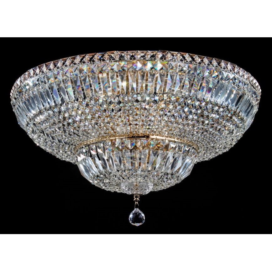 Maytoni DIA100-CL-16-G - Iluminação de teto BASFOR 16xE14/60W/230V dourada
