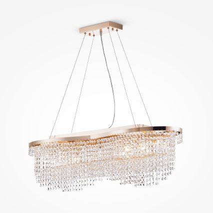 Maytoni DIA600-07-G - Candelabro suspenso TOILS 7xE14/60W/230V