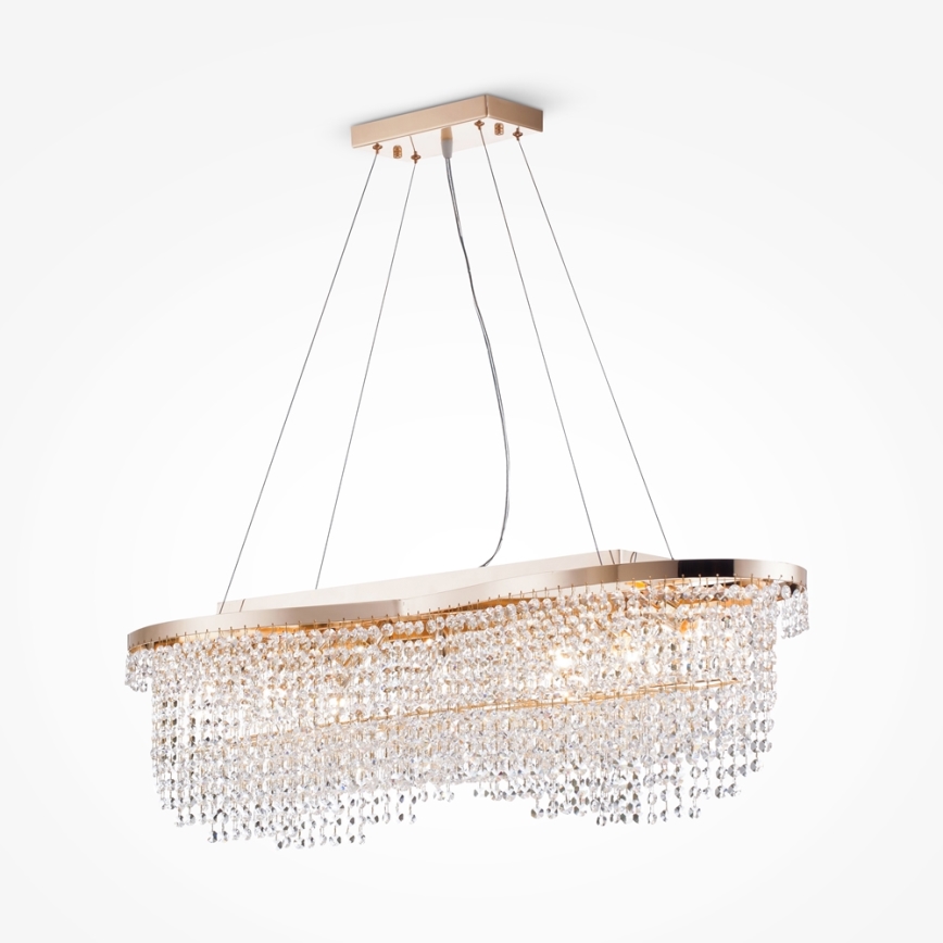 Maytoni DIA600-07-G - Candelabro suspenso TOILS 7xE14/60W/230V