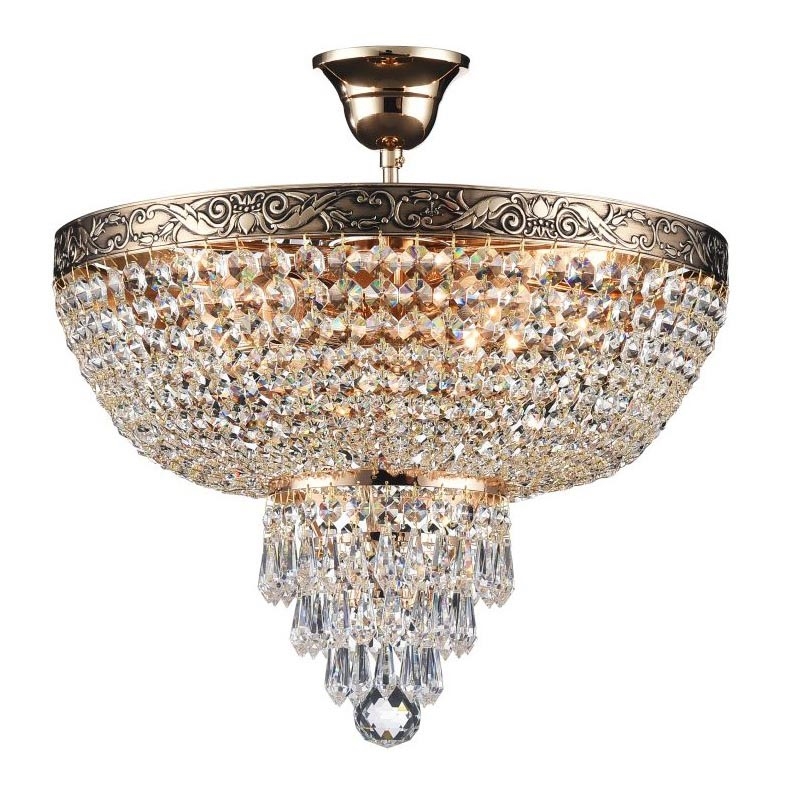 Maytoni DIA890-CL-05-G - Candelabro integrado PALACE 5xE27/60W/230V