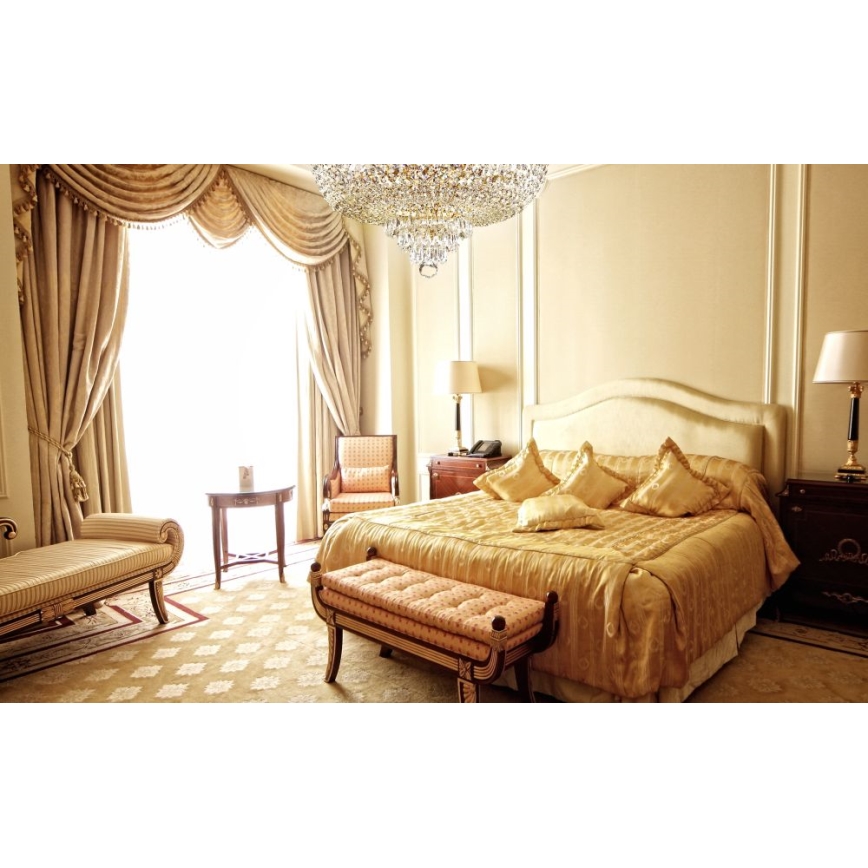 Maytoni DIA890-CL-06-G - Candelabro integrado PALACE 6xE27/60W/230V