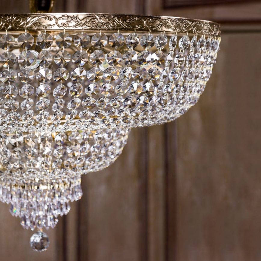 Maytoni DIA890-CL-18-G - Candelabro integrado PALACE 18xE27/60W/230V