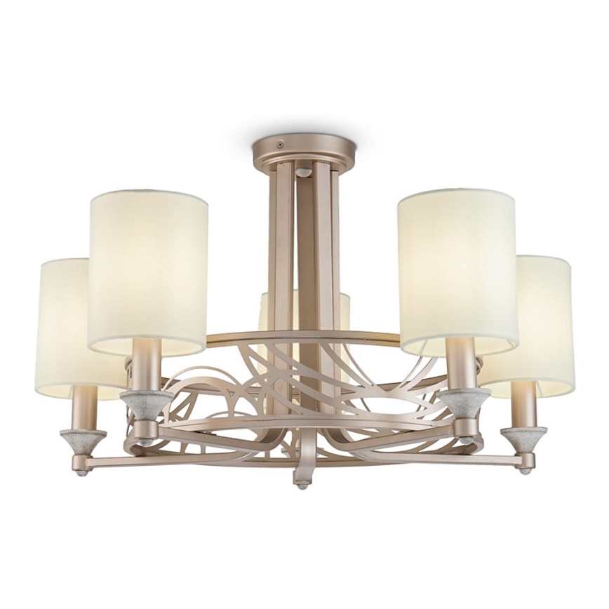 Maytoni H004CL-05BG - Candelabro integrado VITTORIA 5xE14/40W/230V
