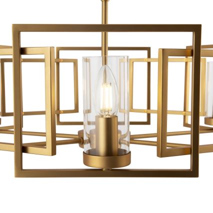 Maytoni H009PL-06G - Candelabro suspenso BOWI 6xE14/40W/230V