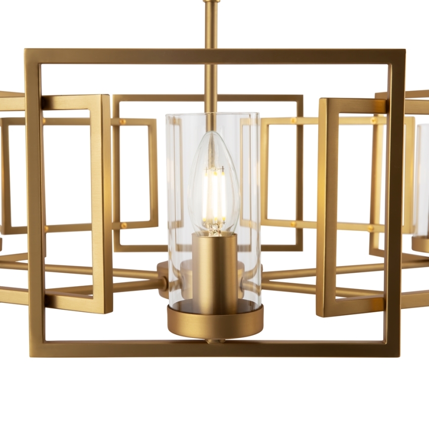 Maytoni H009PL-06G - Candelabro suspenso BOWI 6xE14/40W/230V