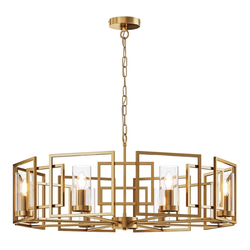 Maytoni H009PL-08G - Candelabro suspenso BOWI 8xE14/40W/230V