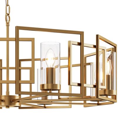 Maytoni H009PL-08G - Candelabro suspenso BOWI 8xE14/40W/230V