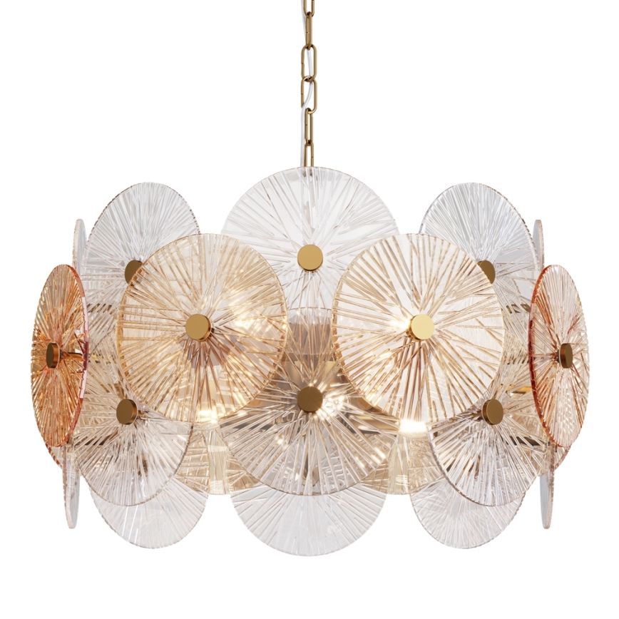 Maytoni MOD007PL-08G - Candelabro suspenso ASTER 8xE14/40W/230V