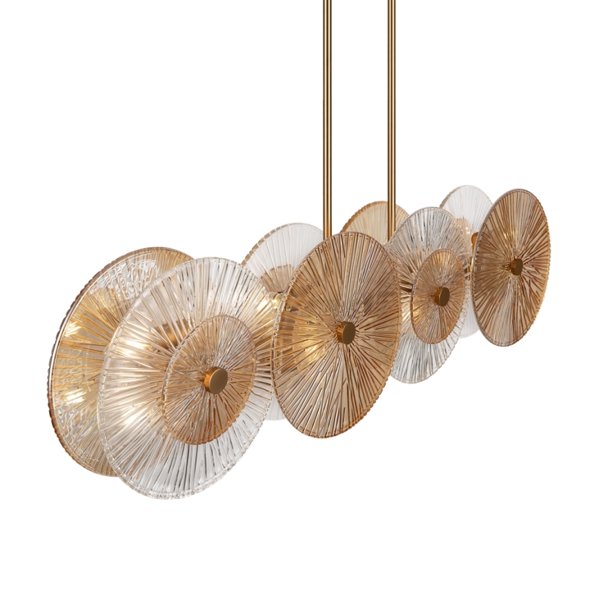 Maytoni MOD007PL-08G1 - Candelabro suspenso ASTER 4xE14/40W/230V