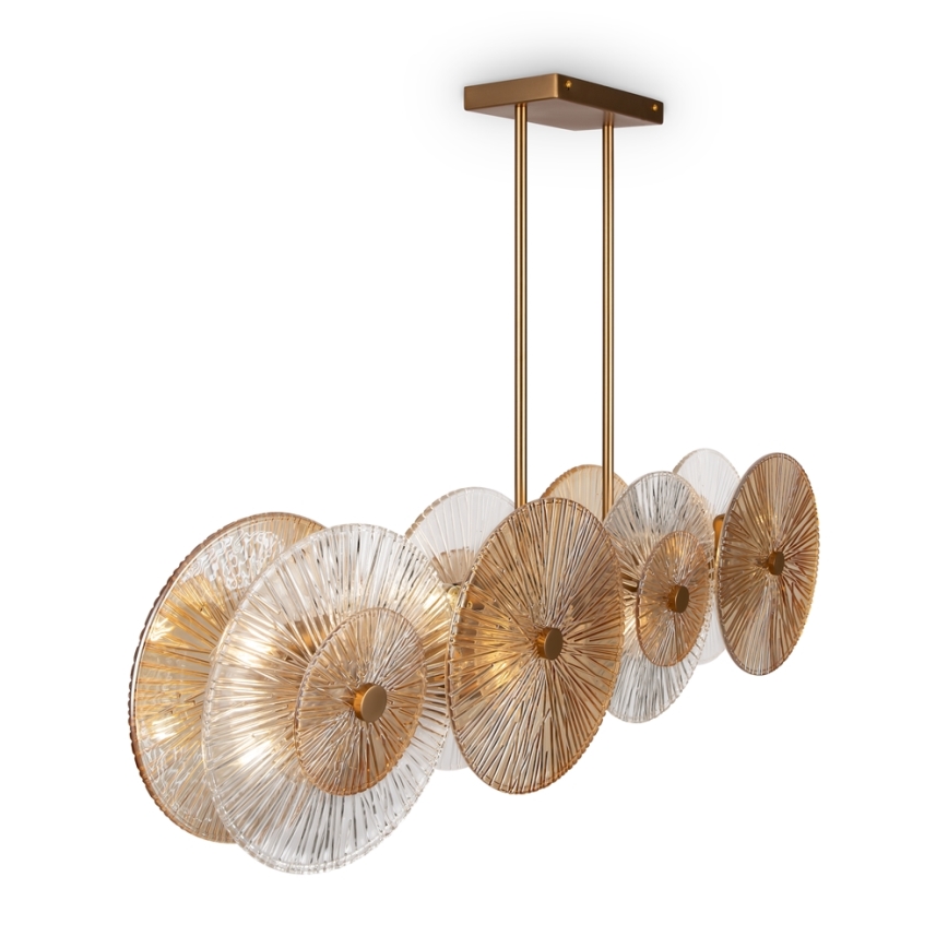 Maytoni MOD007PL-08G1 - Candelabro suspenso ASTER 4xE14/40W/230V