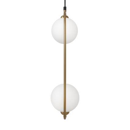 Maytoni MOD013PL-02BS1 - Candelabro suspenso RING 2xG9/25W/230V latão
