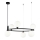 Maytoni MOD013PL-06B -  Candelabro suspenso RING 6xG9/25W/230V preto